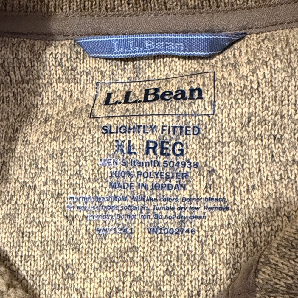 L.L. Bean Men's Golden Fleece Jacket Size XL - Picture 7 of 11